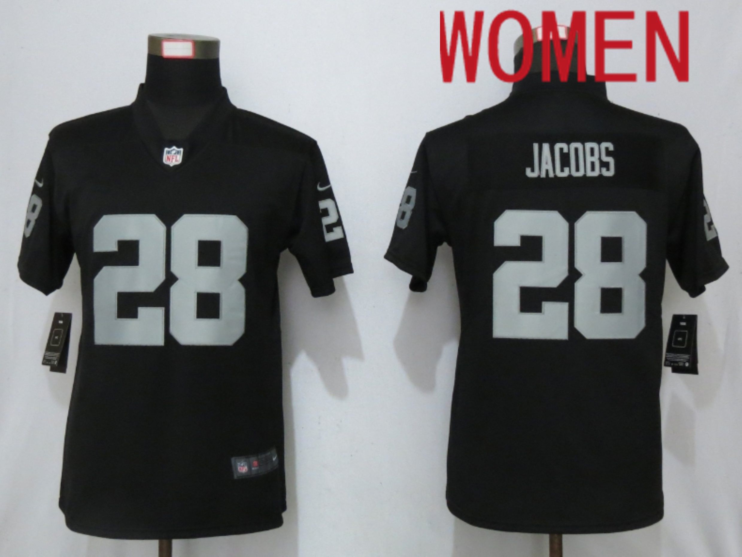 Women Oakland Raiders 28 Jacobs Nike Vapor Untouchable Limited NFL Jersey
